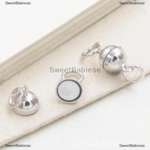 [COD] SweetBabiese 10 cái móc cài tôm hùm Nam châm móc khóa Quả Cầu tròn tự làm đồ trang sức