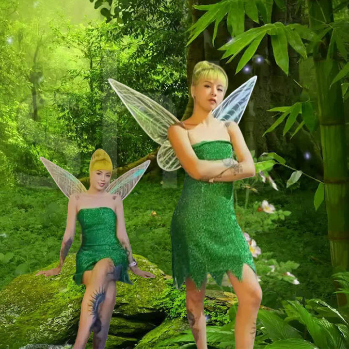sachin and babi light blue dress Womens Adult Woodland Fairy Costume – The Fairy Shop main image 0
