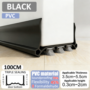 【24 hours delivery】door sealing strip EPDM door stopper door bottom seal door gap bottom seal penutup pintu bawah penutup bawah pintu rumah door sealing strip soundproof door bottom sealing strip 門縫密封條