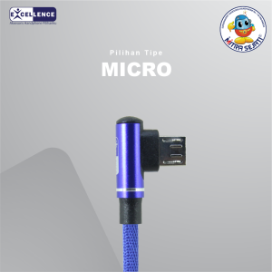 EXCELLENCE Kabel Data Coral Gaming 3.5A Micro/Type-C/Lightning Fast Charging Original High Quality