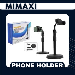 100% Good Quality Cellphone Holder Adjustable Desk Phone Stand CP Holder Mobile Stand (Black)