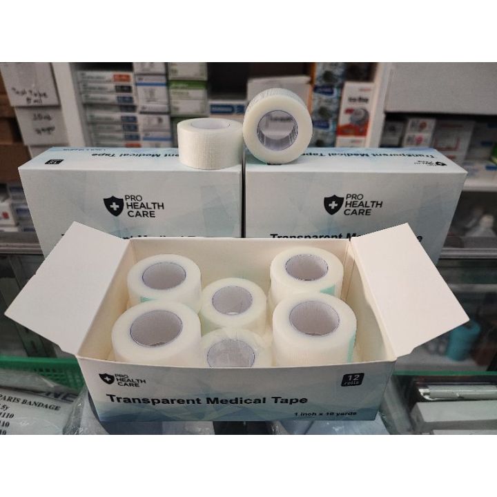 Surgical Tape - Transparent Medical Tape 1 inch x 10 yards (12 Rolls ...