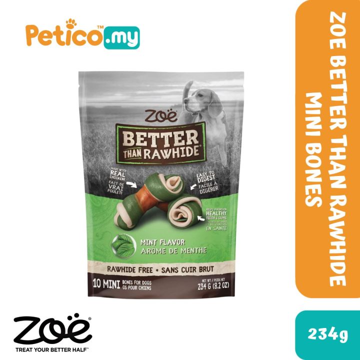 Zoe Better Than Rawhide 234g Chicken & Mint Dog Bones Lazada
