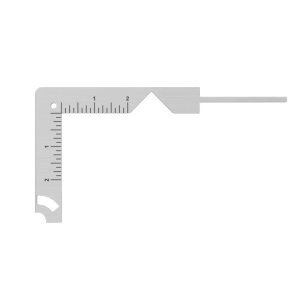 BESTOURO Stainless Steel Book Cover Guide DIY 5-in-1 Book Cover Positioning Ruler Durable Multi-Function Gauge Ruler