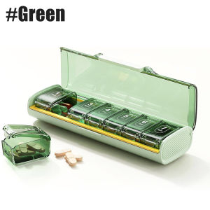1PCS Máy tổ chức thuốc hàng tuần chống ẩm Hộp đựng thuốc 7 ngày du lịch không chứa BPA để đi du lịch cho vitamin chất bổ sung thuốc 2026