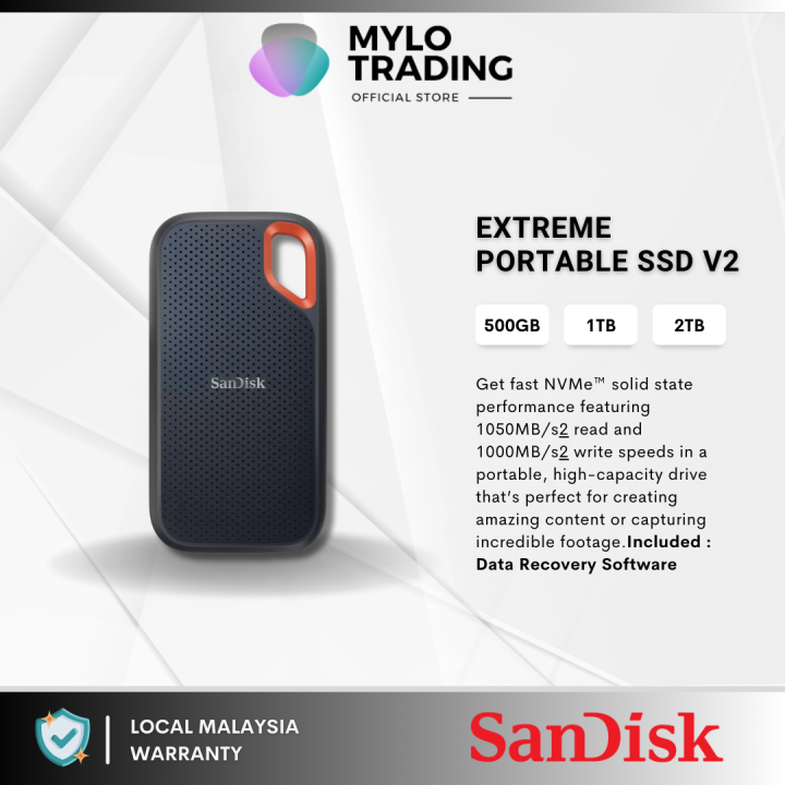 SanDisk E61 External SSD Extreme Portable E60 / E61 SSD Hard Disk ( 2TB