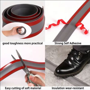 2M PVC Floor Cable Cover High Quality Soft Self-Adhesive Flexible Cable Duct Cord Hider Protector Baseboard For Home Office Desk TV Computer Wires
