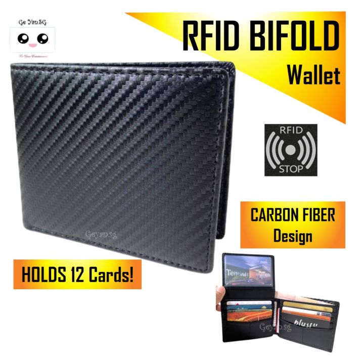 SG Seller FAST Delivery - RFID Blocking Wallet CARBON FIBER Design ...