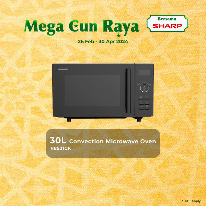 Sharp R7521gk Sharp R8521GK 30L Energy Saving Mode with Convection Microwave Oven ...