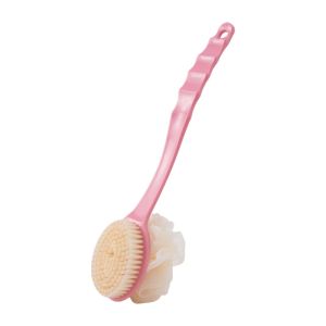 SIKAT MANDI DUA SISI GAGANG PANJANG 2IN1 SHOWER PUFF