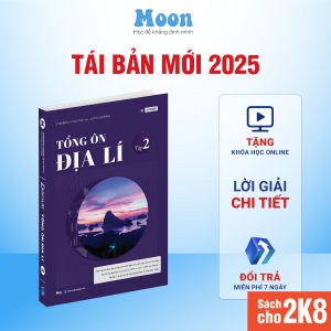 Sách ID Tổng Ôn Địa Lí Lớp 12 Chương trình mới - Dành cho 2k7 Luyện thi THPT và Đánh giá năng lực (ĐGNL) 2025 Moonbook