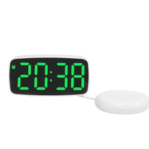 BEITE LED Large Screen Super Loud Vibrating Alarm Clock Temperature and Date Display Plastic Electronic Alarm Clock Cool Adjustable Brightness Bedside Clock Bedroom