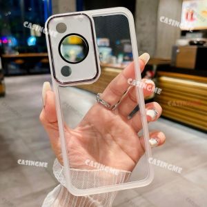 2024 Huawei Nova Y72 Square Soft Clear Casing For Huawei Nova Y72 NovaY72 Y 72 72Y HuaweiNovaY72 2024 Camera Lens Protection Phone Case Fashion Shockproof Silicone Back Cover