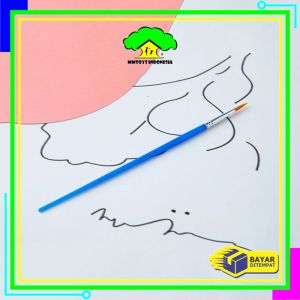 MI-A98 Kuas Lukis Cat Air Paint Brush Nilon Ujung Pointed dan Flat / Kuas Kecil Lancip Datar Akrilik