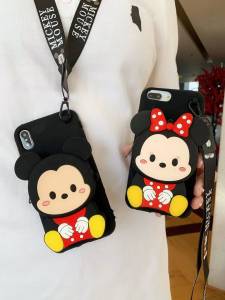 Wallet Cartoon Minimouse Mickeymouse silicon case for iPhone 13Pro Max 13Mini 12Pro Max 12Mini 11Pro Max 6S 6plus 6splus iphone 7 7G 7plus iphone 8 8G 8plus X XS XR XSMAX