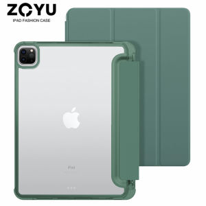 zoyu Vỏ Ốp iPad Dành Cho: iPad 2020 Pro 11 Pro 12.9 TPU/Chất Liệu Silicon Khay Bút Tích Hợp (Có Chức Năng Bật Tắt Màn Hình) Thiết Kế Chống Uốn Cong! Vỏ Bảo Vệ Cá Nhân Tự Làm Vỏ Trong Suốt Ốp Lưng Ipad Pro 11 2020/Ipad Pro 2020.