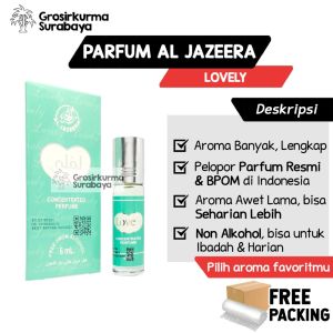 Parfum Al Jazeera LOVELY Aroma Arab Wanita BPOM 6ml Non Alkohol Roll on Minyak Wangi Premium