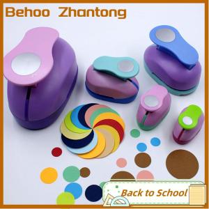 Behoo อุปกรณ์เจาะรูกลมขนาด9 16 25มม. อุปกรณ์ตัดสมุดภาพทำมือแบบทำมือ