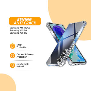 Soft Case Silikon Samsung Galaxy A15 4G / 5G A25 5G A35 5G Bening Anti Crack Transparant