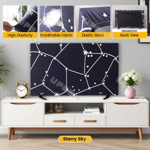 TV Dust Cover Elastic 32 Inch 40Inch 55 Inch Hanging TV Cover Cloth ultra-thin LCD Protective Cover LCD Monitor Dust Cloth Home Office Desktop