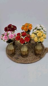 กุหลาบ กุหลาบกระดาษสา สูง 3 นิ้ว (ราคาต่อ 1 แจกัน)