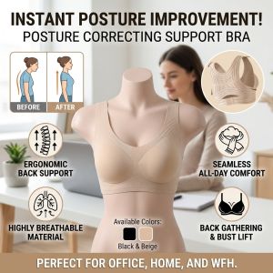 JL Seamless Bra Wireless Posture Corrector Bra Provide Back Support No Show Invisible Under Clothes Lingerie Woman Underwear