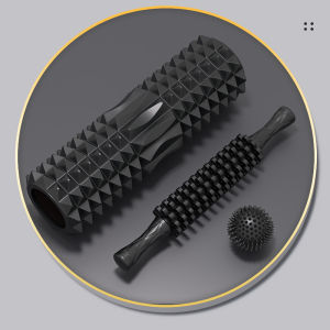 AU Foam roller yoga stick muscle relaxation tool crescent-shaped roller leg massage roller slimming roller fitness roller and fascia ball set