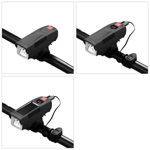 Bicycles Handlebars Flashlight Rechargeable Cycling Safety Headlight LED Front Light with 4 Light Modes for Night Cycing