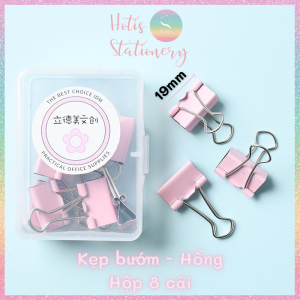 HOTIS Kẹp giấy kim loại màu Macaron Paper Clip kẹp bướm giữ tài liệu