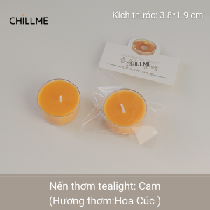 Nến tealight mini thơm phòng Chillme trang trí tiệc sinh nhật đám cưới dễ ngủ khử mùi thư giãn