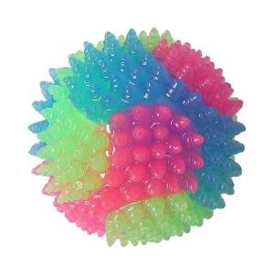 Glowing Ball Toy Rubber Bouncing Ball with LED Flashing Light For Energetic Dog And Cats Indoor Outdoor Entertainment