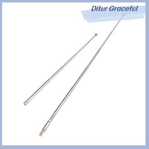 Ditur 17 25cm 5 Section Metal Full-Channel Am Fm Radio Antenna Telescopic Antenna Rotating Antenna Aerial M2.5