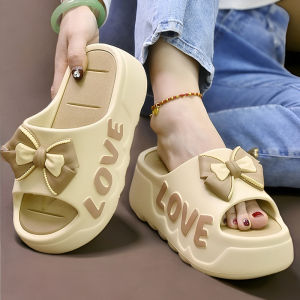 【FAMMY FAEY】6.5cm Height-Increasing Non-Slip Thick-Soled Slippers for Women EVA Shit-Stepping Feeling Home Non-Slip Sandals for Women Fashionable Height-Increasing Outdoor Wear厚底拖鞋