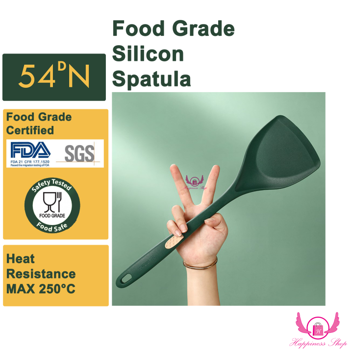 54DN Premium Food Grade Silicon Spatula Ladle Spoon Slotted Spoon Utensil High Heat Resistance