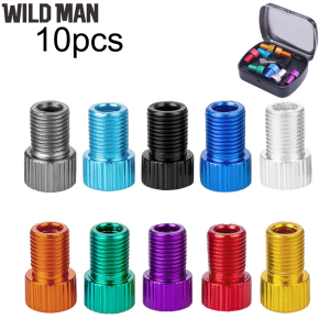Bicycle Valve Adapters Set American to Presta Converter Bike Air Compressor Pump Tube