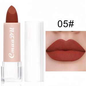 Red Nude Matte Velvet Lipstick Waterproof Non-Fading Makeup Stick Lipstick Long-Lasting Lipstick Non-Stick Cup High Color Lipstick Red Nude Matte Fog Surface Moisturizing Lipstick Lip