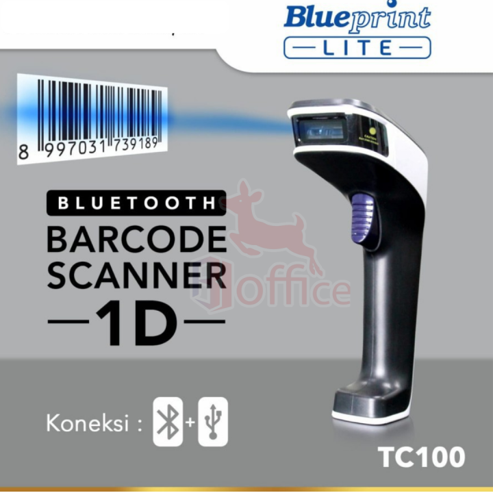Barcode Scanner CCD 1D Auto Scan USB+Bluetooth BLUEPRINT BP-TC100