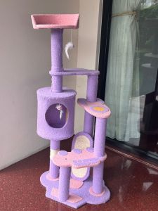 Playground Cat Condo Tree Mainan Rumah Kucing Kekinian Garukan Cakaran Cat