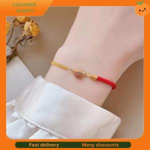 ❣️❣️❣️ Stainless Steel Blessing Red Rope Bracelet For Women Girls Exquisite Chinese Style Wrist Chains Party Jewelry Gifts