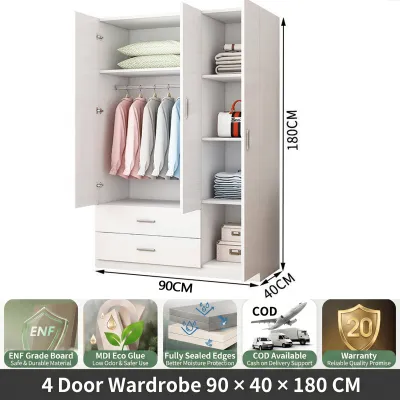 Wooden Wardrobe Cabinet For Clothes Modern Wardrobe With Drawer Family Bedroom Simple Assembly Minimalist Design High Quality Multifunctional Storage Closet