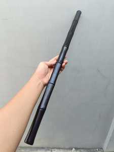 Tongkat Toya Kayu Galih Kelor Hitam Model Bambu Panjang 70cm