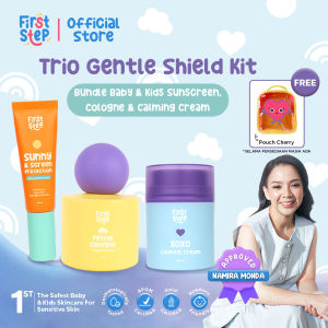FIRST STEP - Trio Gentle Shield Kit - Bundle Baby & Kids Sunscreen Cologne & Calming Cream