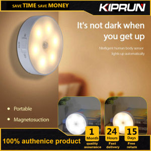 [Hàng Có Sẵn] Đèn Cảm Biến Chuyển Động KIPRUN Đèn Ngủ Cảm Biến Chuyển Động PIR 6 Đèn LED Tự Động Bật/Tắt Cho Trang Trí Phòng Ngủ Phòng Ngủ Đèn Phát Hiện Đèn Trang Trí Tường Đèn Cầu Thang Tủ Quần Áo Phòng Lối Đi
