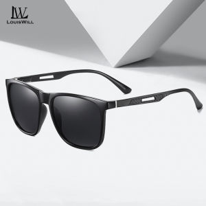 LouisWill Men Sunglasses TR90 Classical Fashion Glasses Polarized Sunglasses UV400 TAC Lens Sunglasses Outdoor Activities Sports Sunglasses Driving Fishing Racing Eyewear Sun Glasses