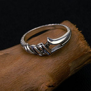 Sinboia Retro Spear of Longinus Silver Ring For Men Adjustable Ring Aesthetic Jewelry Gift For Boys