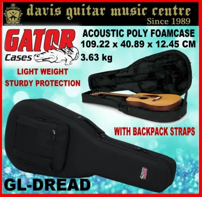 Gator Acoustic Guitar Polyfoam Case GL-Dread-12 (2 days Delivery)