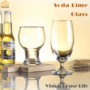 Vision 450ml Glass Beer Mug Transparent Beer Whisky Spirit Mug Football Festival Glass Cup