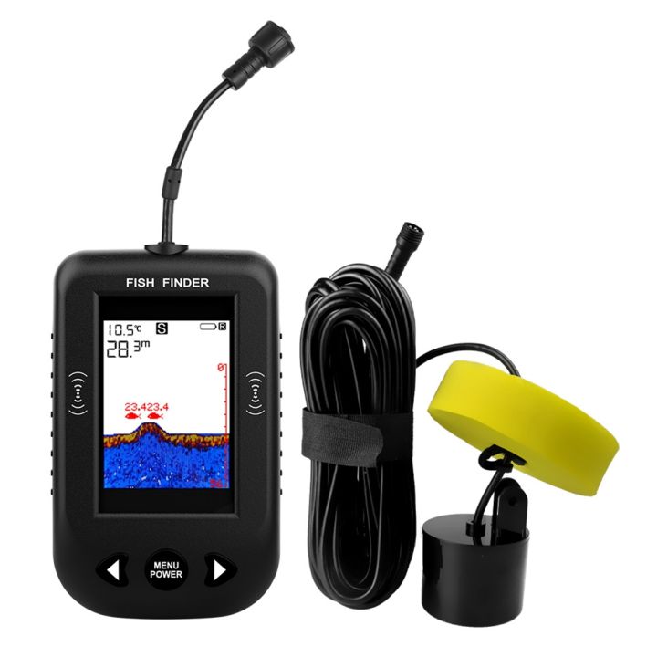 Portable Fish Finder Water Depth Sounder Temperature Fishfinder with ...
