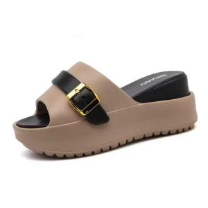 MIRANO Womens Fashion Wedge Shoes Outdoor Casual Thick Sole Elevated Anti-Slip Slippers