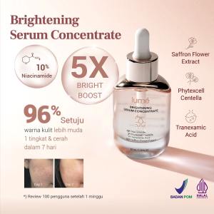 LUME Brightening Serum Concentrate Mengatasi Bekas Jerawat Noda Hitam Mencerahkan Kulit Wajah